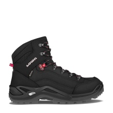 Lowa Hiking Boots Renegade Mid GTX (All-Terrain, Nubuck leather, waterproof) black/ruby red Men